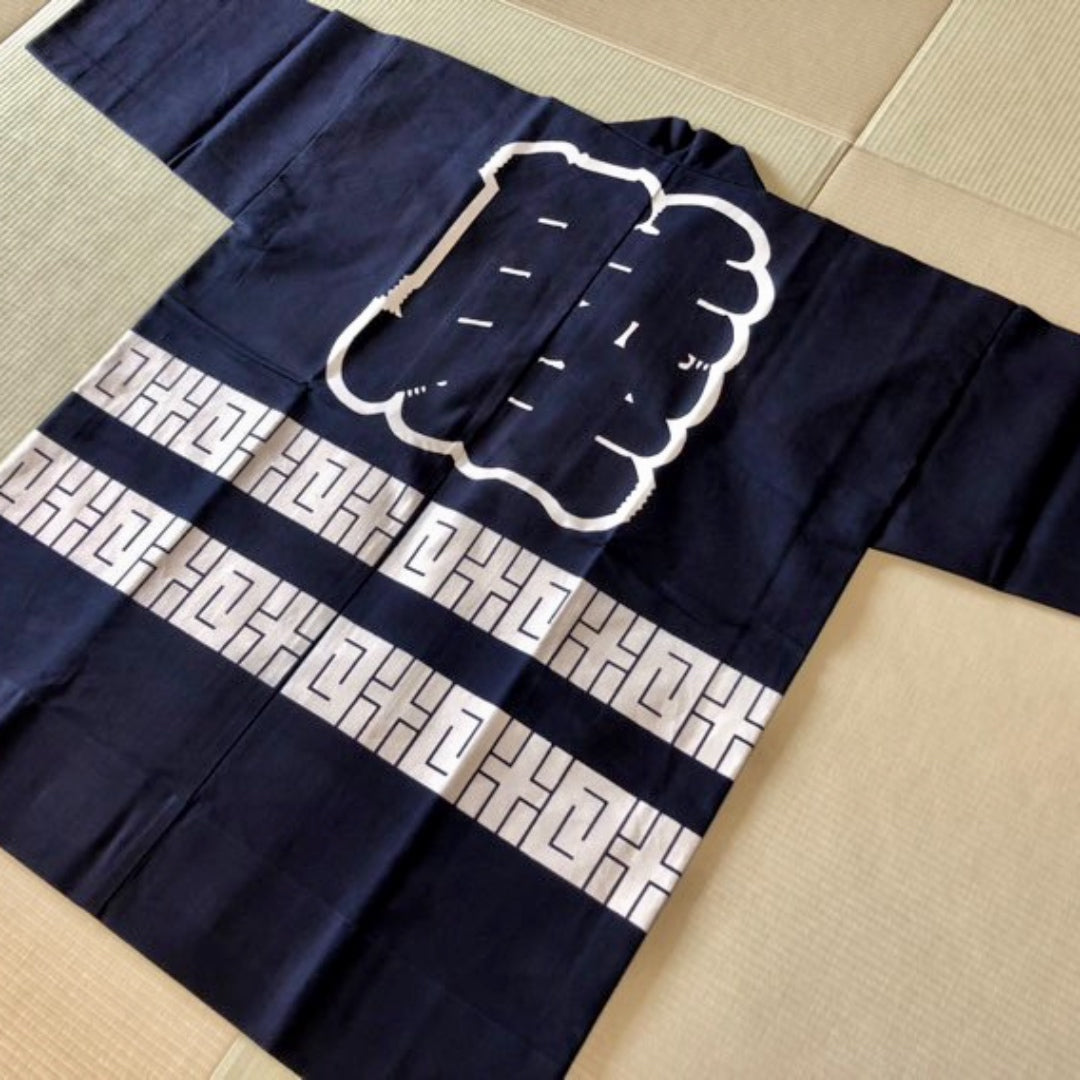 Japanklyn Indigo Happi Jacket (藍染印半纏) *Made in Japan